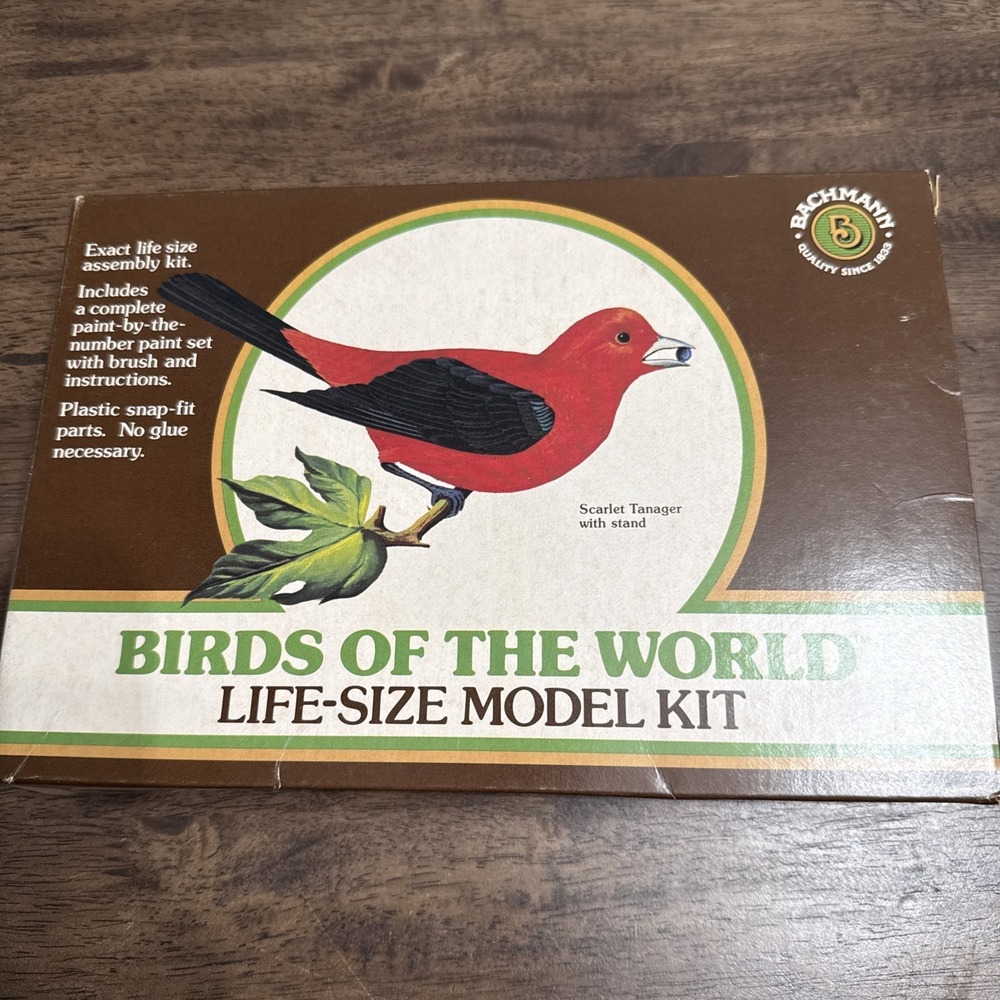 Vintage 1959-60 Birds Of The World Model Scarlet Tanger Kit Bachmann Life-size